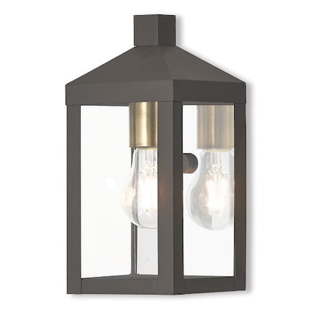 Livex Lighting Nyack 1 Light Bronze Outdoor Wall Lanter 20581-07